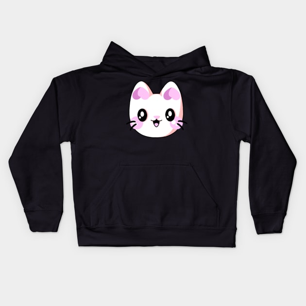 WhiteCat Kids Hoodie by SmolBunny